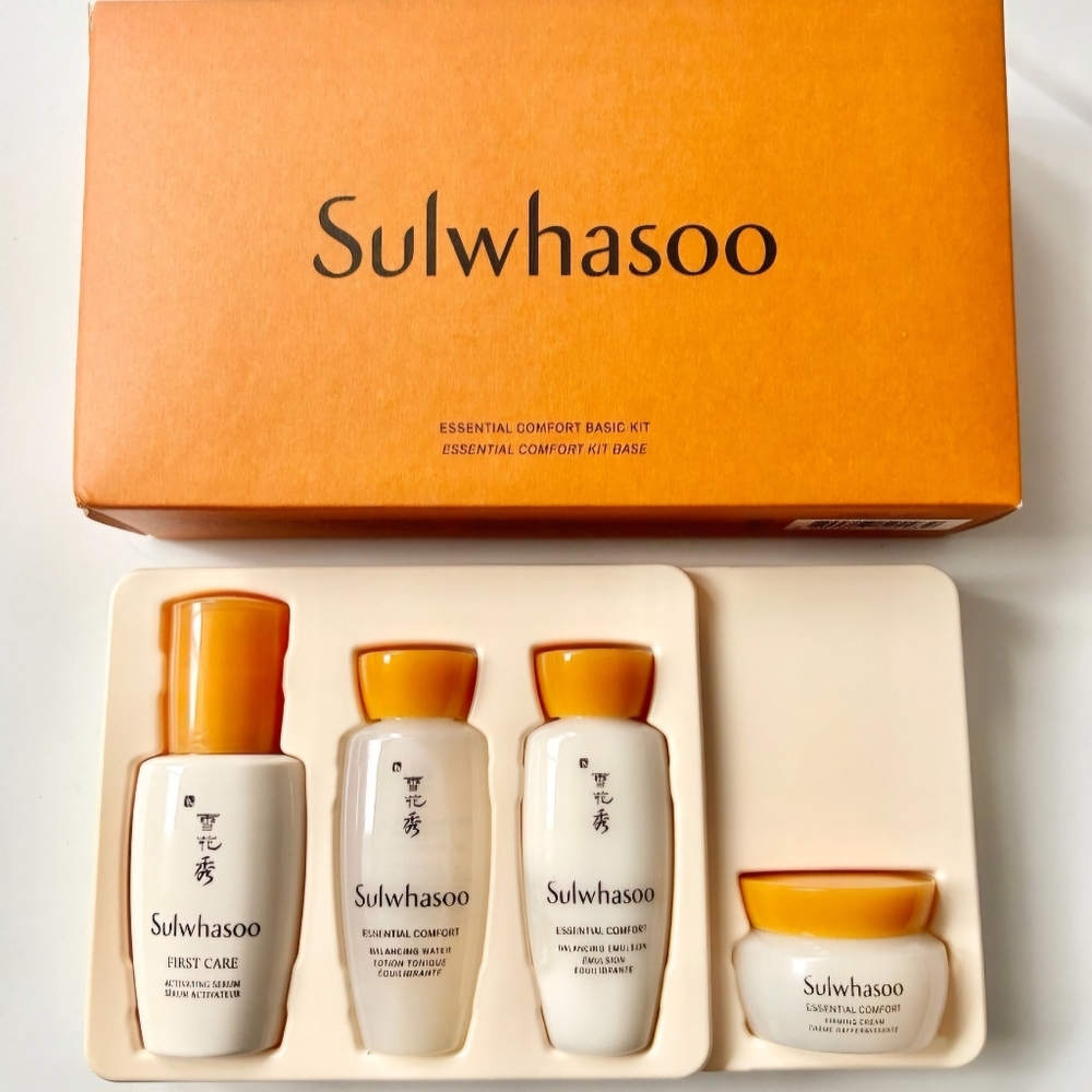 Brand New Sulwhasoo Essential Comfort Basic Kit Travel Size 4 Items Kit